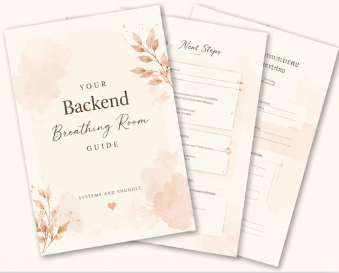 Watercolor illustration for the Systems and Snuggle Backend Breathing Room Quiz